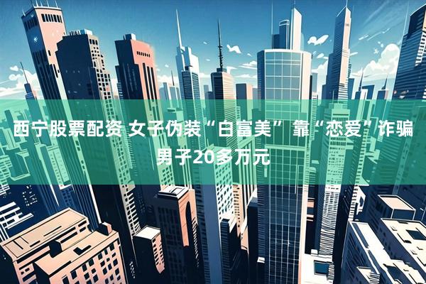西宁股票配资 女子伪装“白富美” 靠“恋爱”诈骗男子20多万元